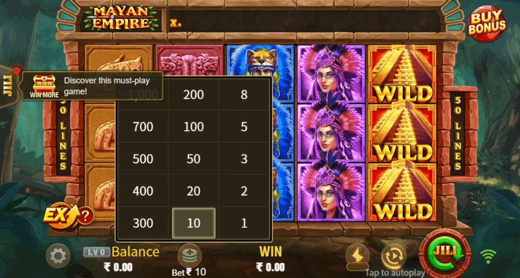 Play Mayan Empire on Diu Win Login – 5-Reel Adventure with Bonus Features!插图2 Diu Win Login